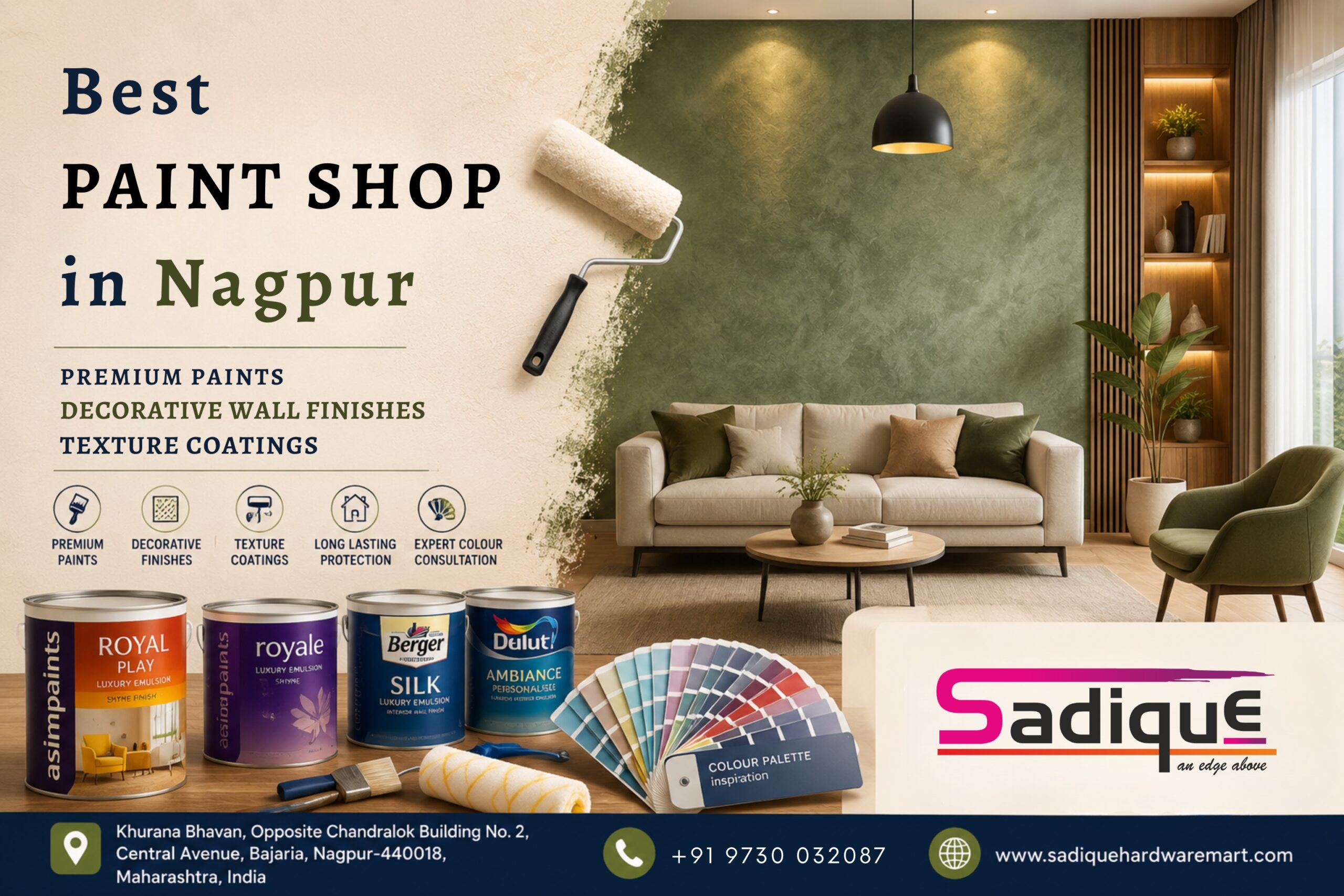 Best Paint Shop in Nagpur | Premium Paints, Decorative Wall Finishes & Texture Coatings